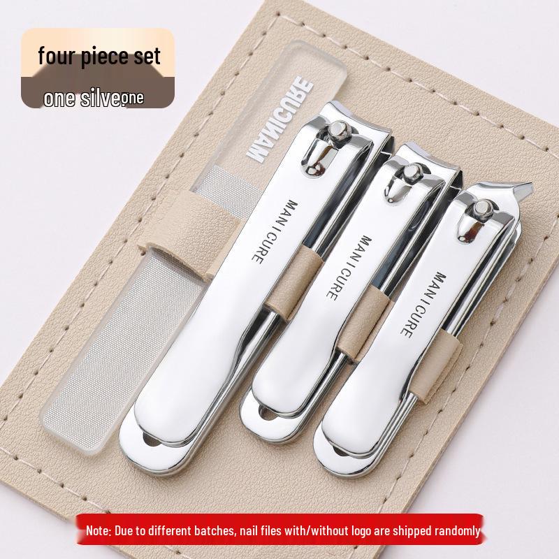 Gradient Nail Clippers Set - 10-Piece Manicure Tools in PU Leather Case, Portable & Stylish