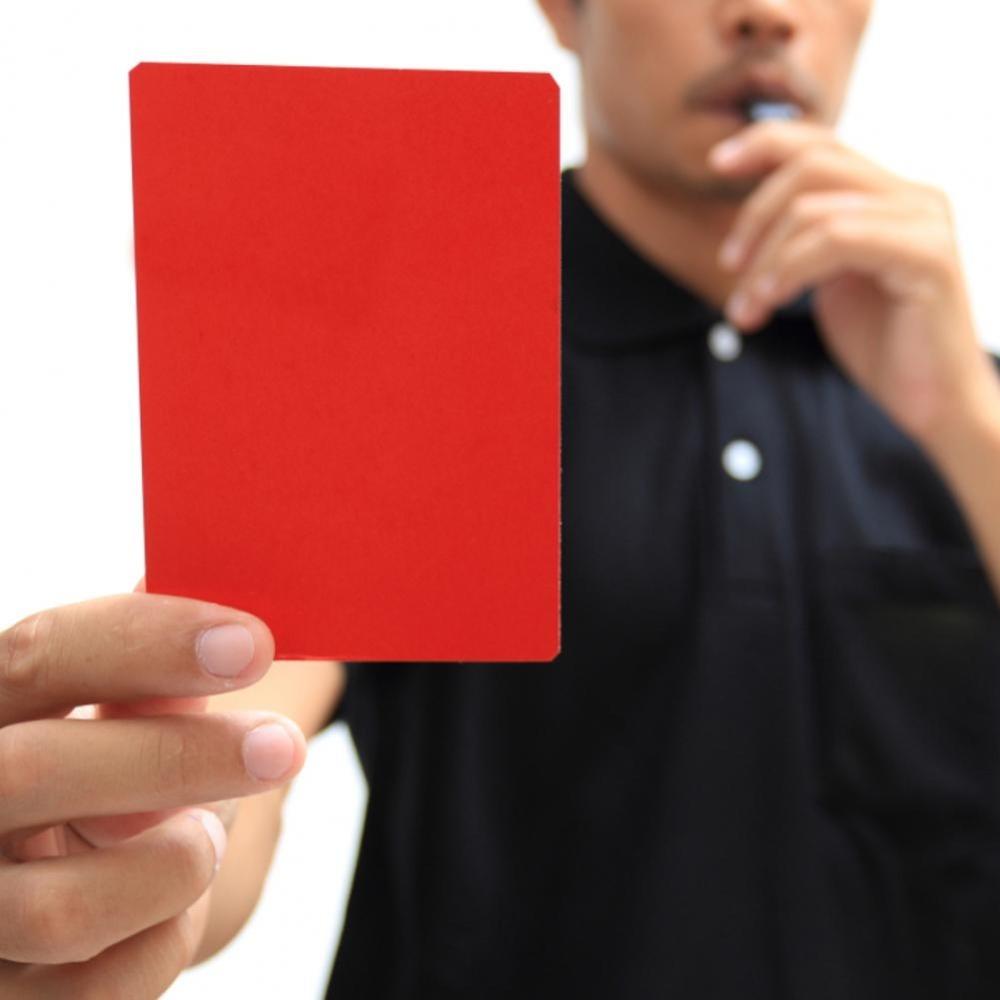 Yellow Card Football Referee Cards PVC Soccer Referee Red Yellow Card  Training