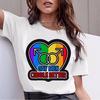 Women's T-Shirt For Women New Gay Pride Tshirt Female Love Lesbian Rainbow T-Shirt Is T-Shirt Summer Harajuku Top Tee
