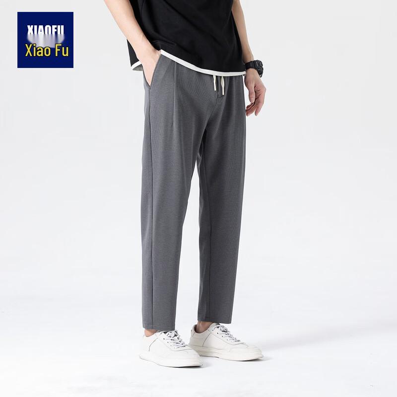 Men s Waffle Knit Straight Leg Casual Pants 2XL