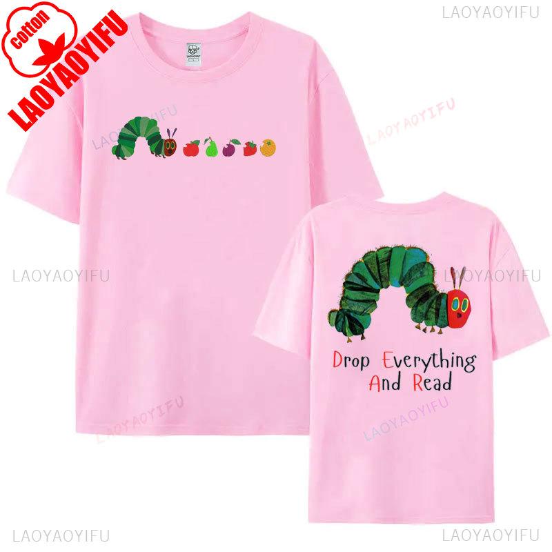 Hungry Caterpillar T-shirt Eat The Rich Graphic T Shirts Very Hungry Caterpillar Shirt Bookish Fan Gift Tees Activist Y2k Tops