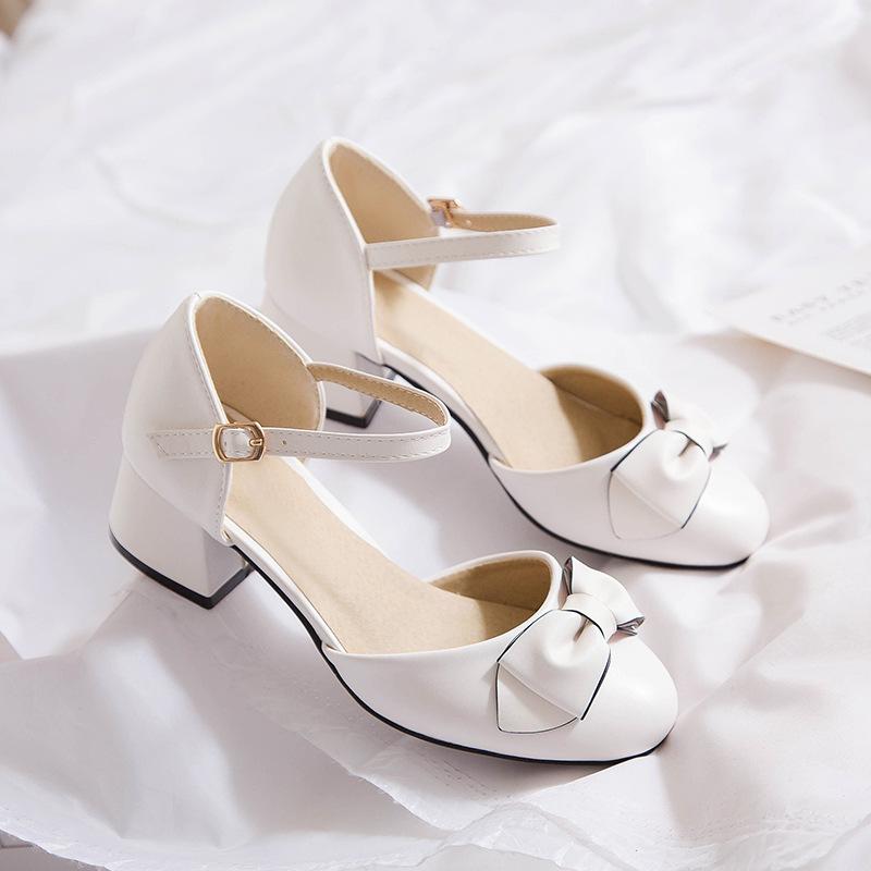 

7-15 Years Old Girls High Heels Shoes Children Sandals Pink White Princess Girls Dress Shoes Summer Girls Party Shoes Size 28-39 39(24.5cm)