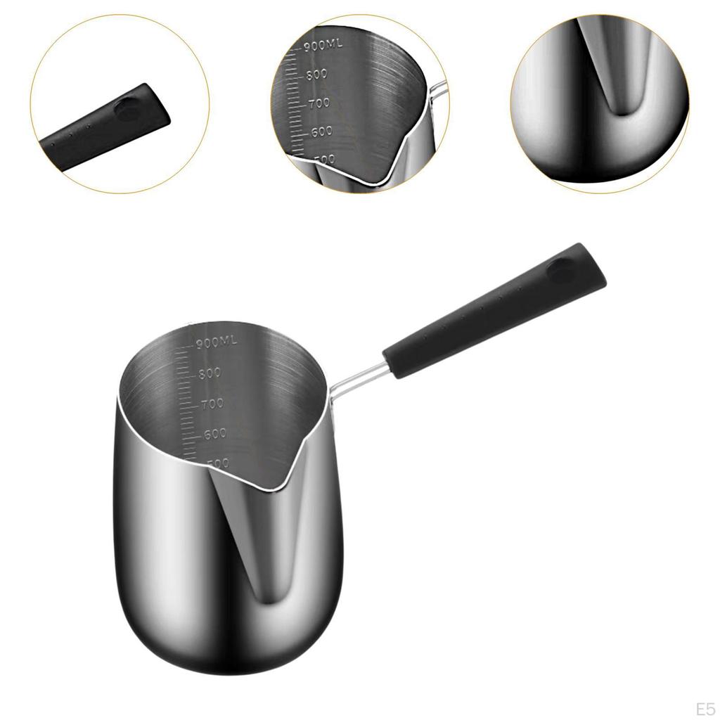 Chocolate Melting Pot Mini Soup Stainless Steel Condiment Sauce Pan Small Saucepan Turkish