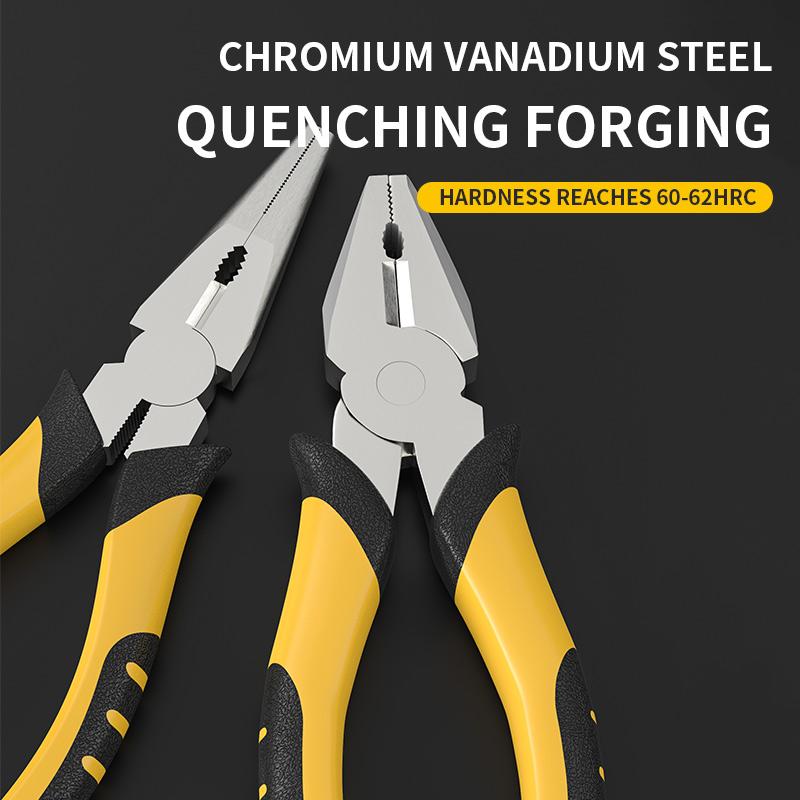 6-Zoll-Drahtzange, gebrochener Draht, scharfe Spitzzange, Schraubstock, Tigerhaut-Griff, Hardware-Handwerkzeuge