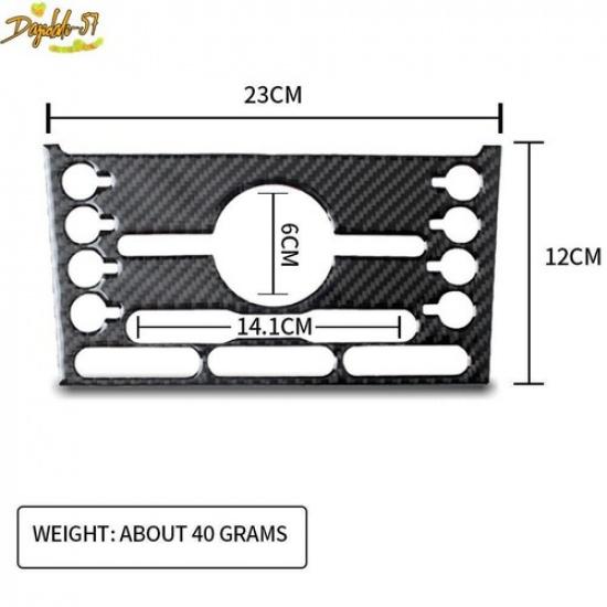 Carbon Fiber Central Console Panel Cover Trim Fits For Ford Explorer 2013-