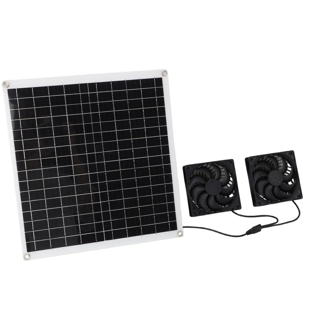 Solar Panel Powered Fan Portable Outdoor Multifunctional Solar Air Circulation Fan Kit 20W12V
