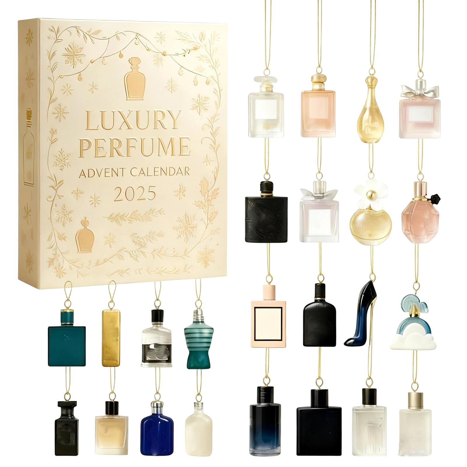 

1pc 2D Plane Box 24 Double-sided Printing Pendant Countdown Calendar 24-day Christmas Advent Calendar Acrylic Plane Pendant Blindbox