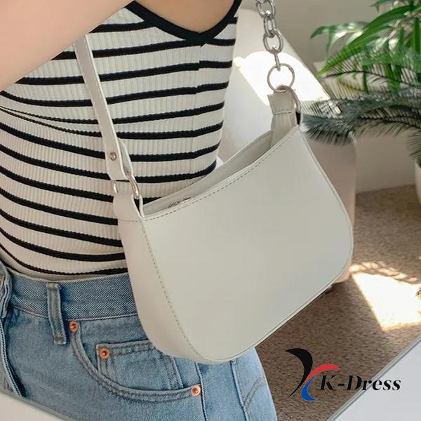 Log Half Two-Way Chain Shoulder Crossbag (2 Colors)