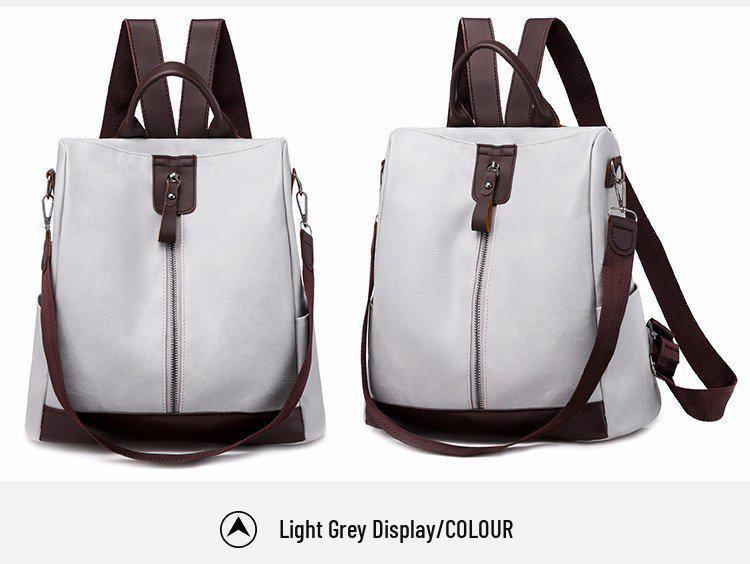 

2023 Women s Trendy One-Shoulder Nylon Backpack: Large Capacity, Simple & Casual Design for Travel