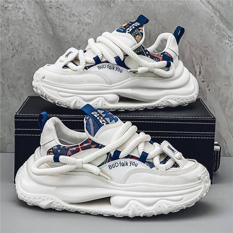 2025 New Men's Casual Sneakers Personalized Handsome Breathable Height Increasing Thick soled Running Shoes Zapatos para hombres