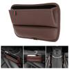 Car Seat Gap Filler Universal Leather Car Seat Pocket Organizer for Coins- Cards
