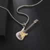 Punk Rock Musik Gitarre Halskette Männer Frauen Gothic Anhänger Halskette Mode Personalisiertes Geschenk Hip Hop Biker Schmuck für Freund