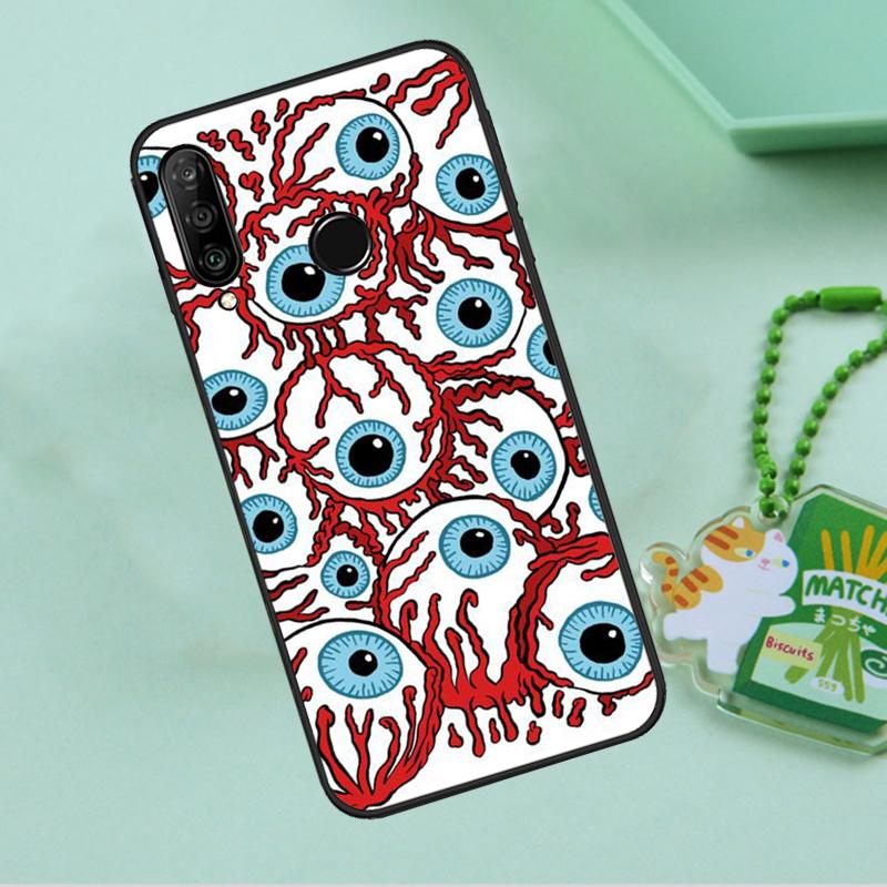 Crazy Eyeball Pattern For Huawei Nova 10 9 SE 5T 12s 12i 11i Y91 Y90 Y60 Y70 Y72 Y61 P20 P40 P30 Lite P60 Pro Case