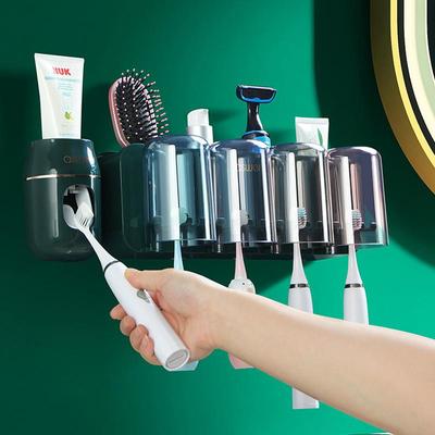 Wall-Mounted No-Punch Toothbrush & Rinsing Cup Set