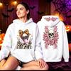 Funny Cute Skeleton Halloween Hoodie Skeleton Men Women Vintage Horror Graphic Pullover Sweatshirt Spooky Gothic Hoodies