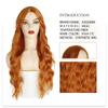 MERISIHAIR Lange orange goldene Honigwellen-Perücke mit hellen Flecken, Cosplay-Synthetik-Perücke, hitzebeständige Damen-Mittelperücke