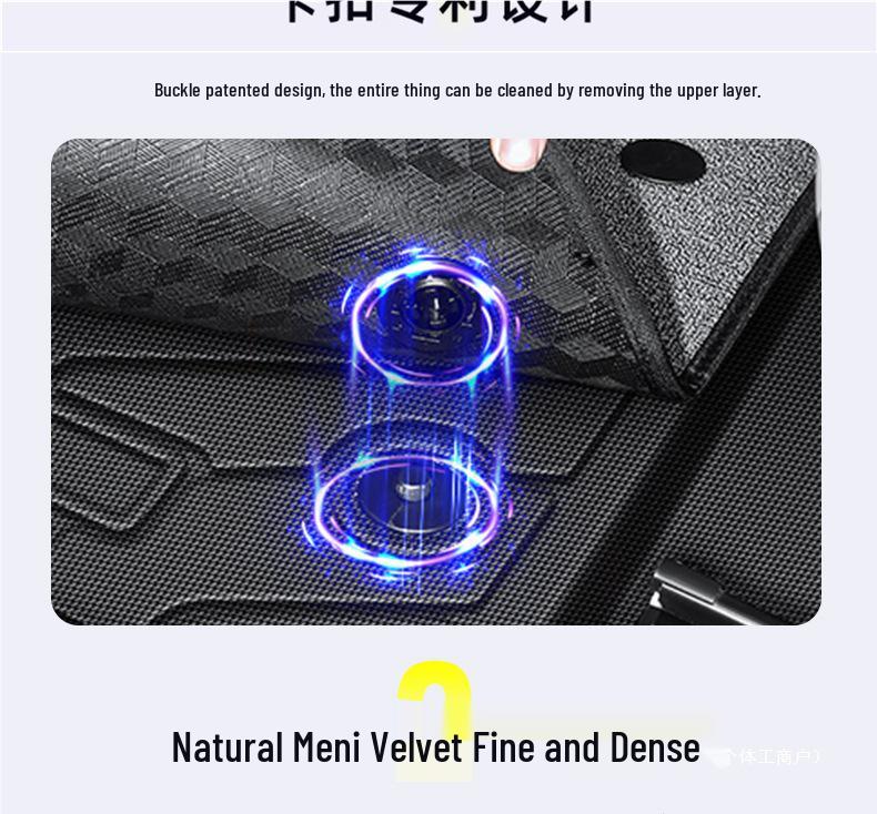 2025 BYD Seal 05DMi Full-Coverage TPE Car Floor Mats, 5-Piece Set.