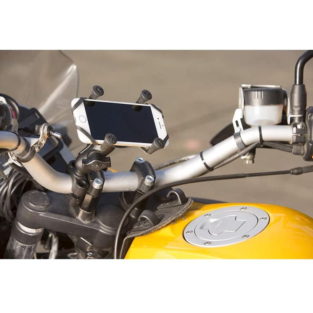 RAM MOUNTS Smartphone Holder Set Fits Diameter X-Grip (1-inch, 19mm-25.4mm Handlebars) - RAM-B408A-UN7
