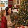 Advent Calendar with 2D Hanging Pendant Ornaments for Holiday Countdown Gifts
