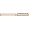 LAMY Lx Palladium Rollerball Pen Elegant Aluminum Body with Bronze Stainless Steel Medium Nib Includes Black Ink Refill M and Case - Finish, Clip, (M)