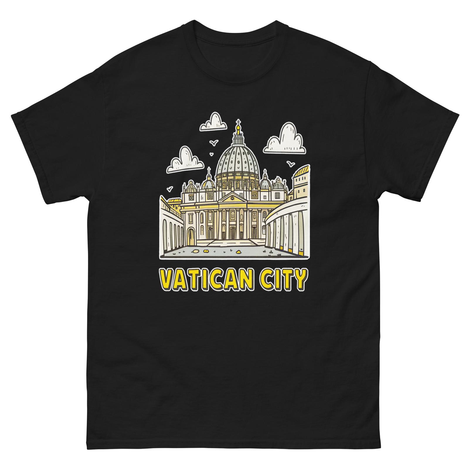 Vatican City Attraction Landmark Travel T-Shirt L