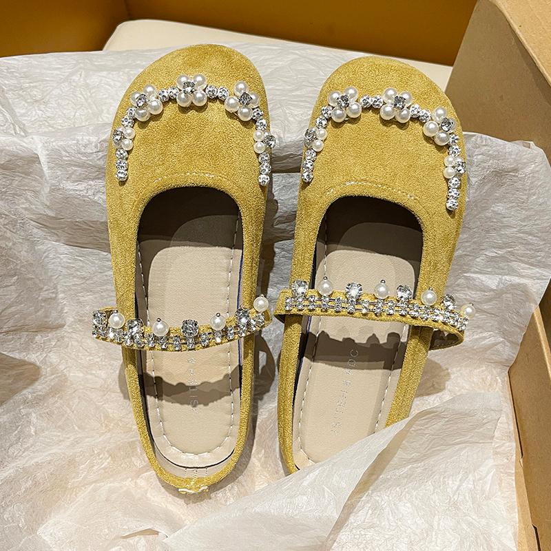

Fashion Flats Women Slippers Crystal Fashion Slingback Mules Shoes Spring Dress Woman Sandals 2025 Trend Brand Cozy Casual Mujer Zapatos 40 жёлтый
