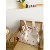 New letter printing bag women's large-capacity nylon shoulder bag casual versatile portable drawstring tote bag