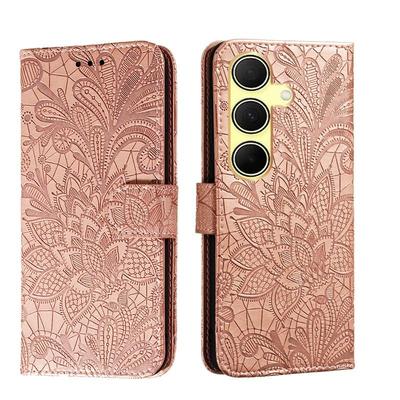Etui książeczkowe na Samsung Galaxy A17 A07 A16 A26 A36 A56 A27 A37 A57 A06 3D Floralne Portfelowe Etui na Telefon z Przegródkami na Karty