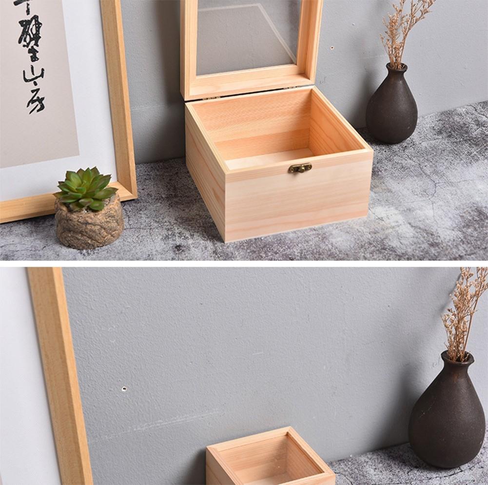 Charming Wooden Hinged Box for Personalized Crafts and Keepsakes