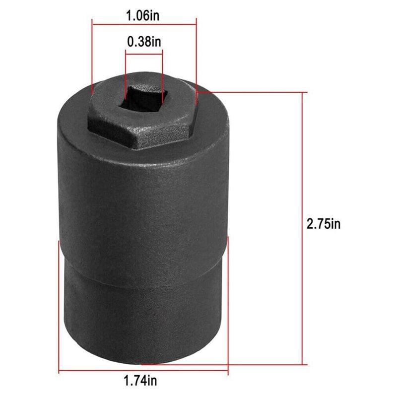 Premium-IPR Injector Pressure Regulator Valve Removal Socket Tool For 2003-2010 Ford 6.0L Powerstroke Excursion