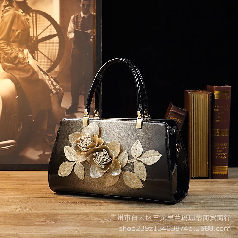Rose Whisper Handbag High-end Mature Mom Bag Wedding Banquet Women's Bag Foreign Trade Order Women's Bag