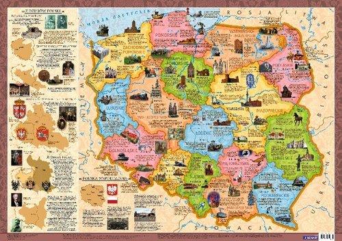 Poland Voivodeships Outline Map 1:1,500,000