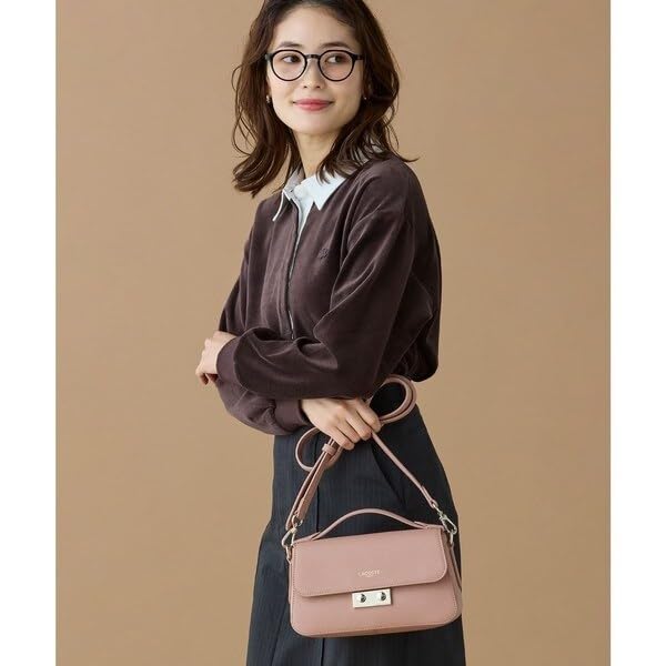 Lacoste Official Leather Shoulder Bag NF5099PHN8100 Champs-Élysées