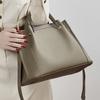 First Layer Cowhide Bag Large-Capacity Handbag Simple Oblique Span Bag Spring Korean Version Commuter Leather Women'S Bag