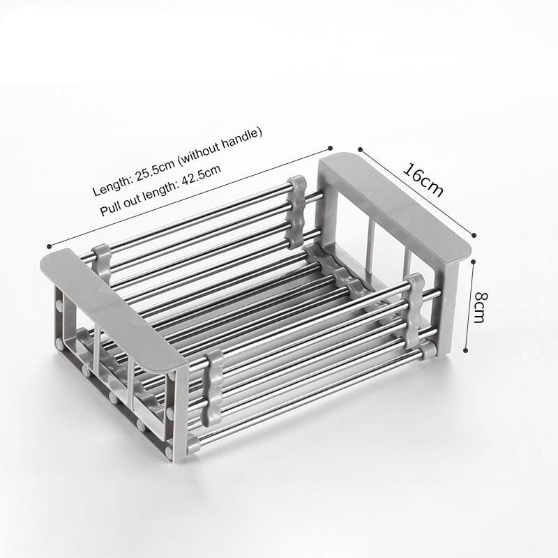 Kitchen Dish Drying Rack Over Sink Dish Rack Drainer Dish Drainer Rack Organizer Stainless Steel Sink Organizer Drain Basket