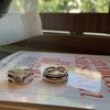 Chic 925 Sterling Silver Wide Ring Featuring Modern Geometric Patterns For Women