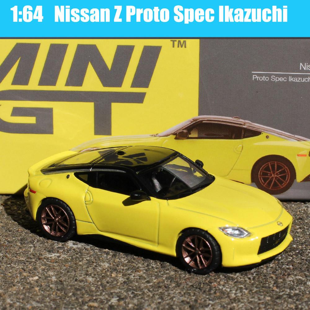 MiniGT 1/64 Scale Nissan Skyline GTR Racing Z Honda Civic Cadillac V 911 GT3 McLaren Datsun 510 Pickup Truck Car Model Toy