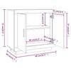 Sideboard Sonoma Oak 80 x 40 x 75 cm Particleboard