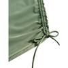 Set Bikini Avvolgente Scollo a V 2 Pezzi Vita Alta Coulisse Laterale Boy Short Controllo Pancia Costume da Bagno da Spiaggia Snellente Conservativo