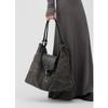 Large Capacity Distressed Canvas Tote Bag Women Lightweight Shoulder Handbag Winter Casual Daily Use