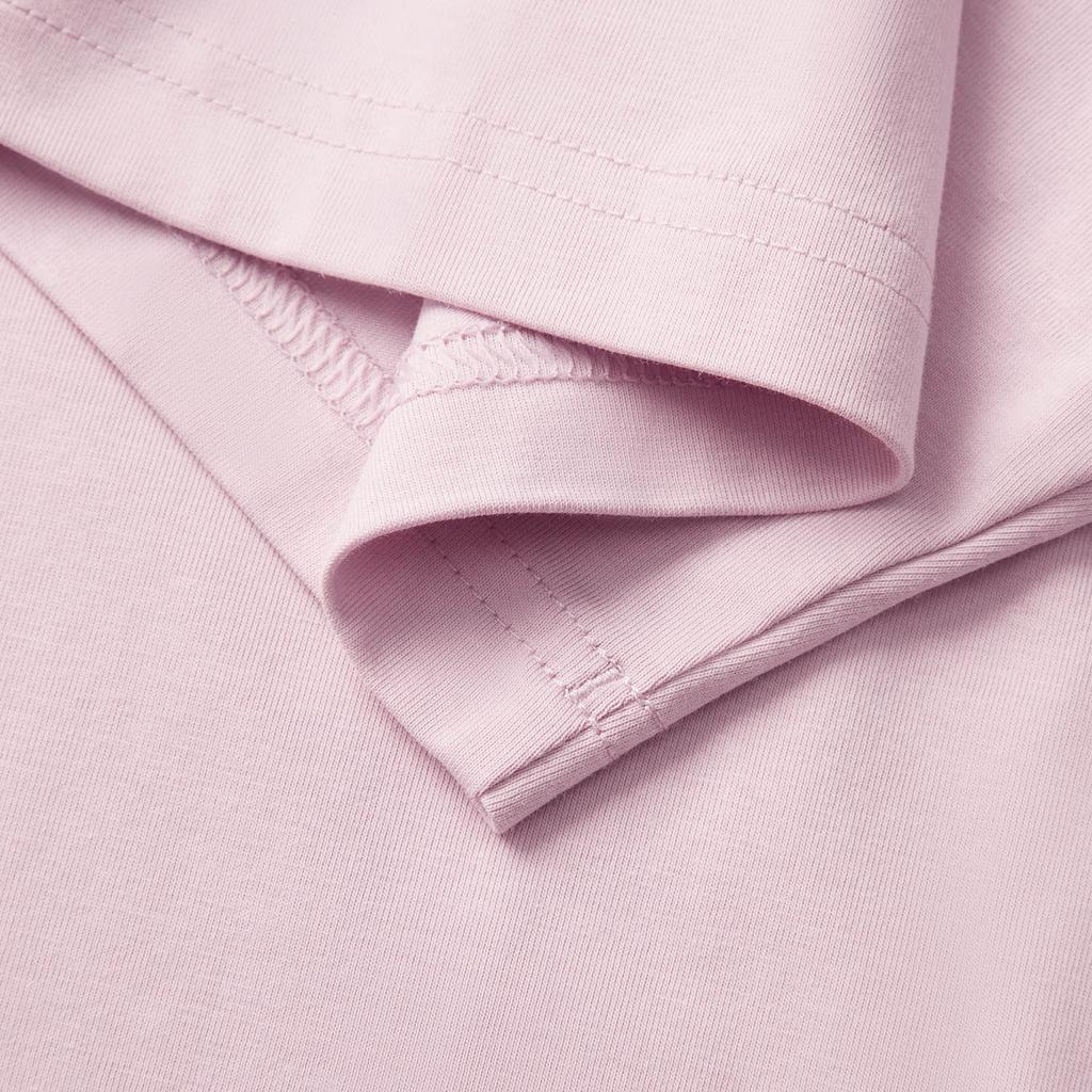 Li Ning China Color Series Casual Minimalist Solid Color Round Neck Pullover Short Sleeve T-Shirt Men T-Shirts Nude-Pink AHSV145-17