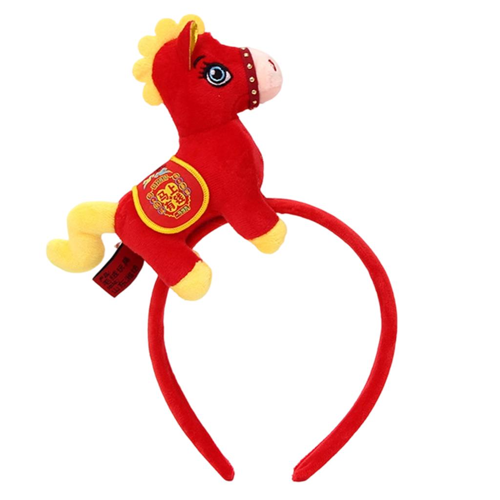 Masotte a Tema Fascia per Capelli in Crine di Cavallo Accessorio per Festa Fascia Comoda per Evento Festival Anno del Cavallo Raduno Copricapo