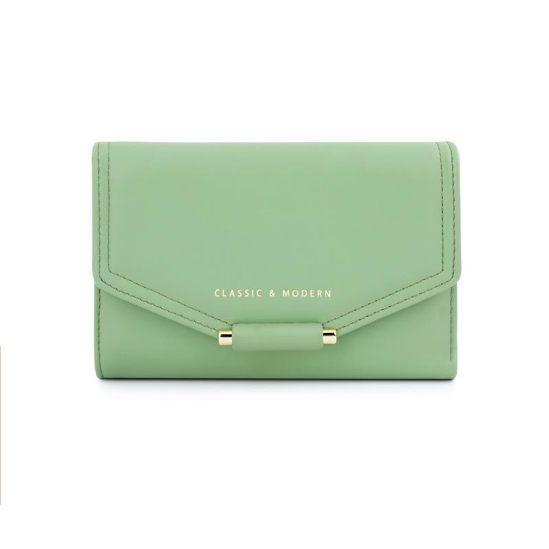 

Женский складной кошелек Tailian 2024 с несколькими отделениями для карт зелёный