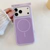 Dual-Color Liquid Silicone Magnetic Ring Case for iPhone 17 Pro Max - Skin-Feel Finish