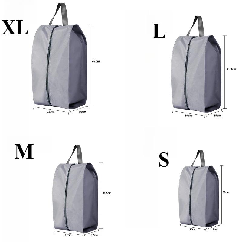 4 Size Portable Waterproof Shoe Storage Bags with Zipper Closure for Men and Women Travel Dustproof Shoes Organizer Bags