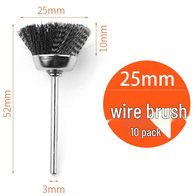 Steel Wire Brush Head for Electric Grinder – Copper Polishing & Walnut/Wood/Bodhi Cleaning Tool