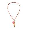 Vacation Style Ceramic Fish Bohemian Pendant Adjustable Rope Faux Pearl Collarbone Chain Boho Choker Jewelry Female Fashion