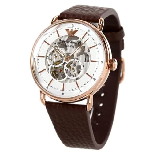 Emporio Armani Aviator 43mm Open Heart Automatic Men's Watch AR60027