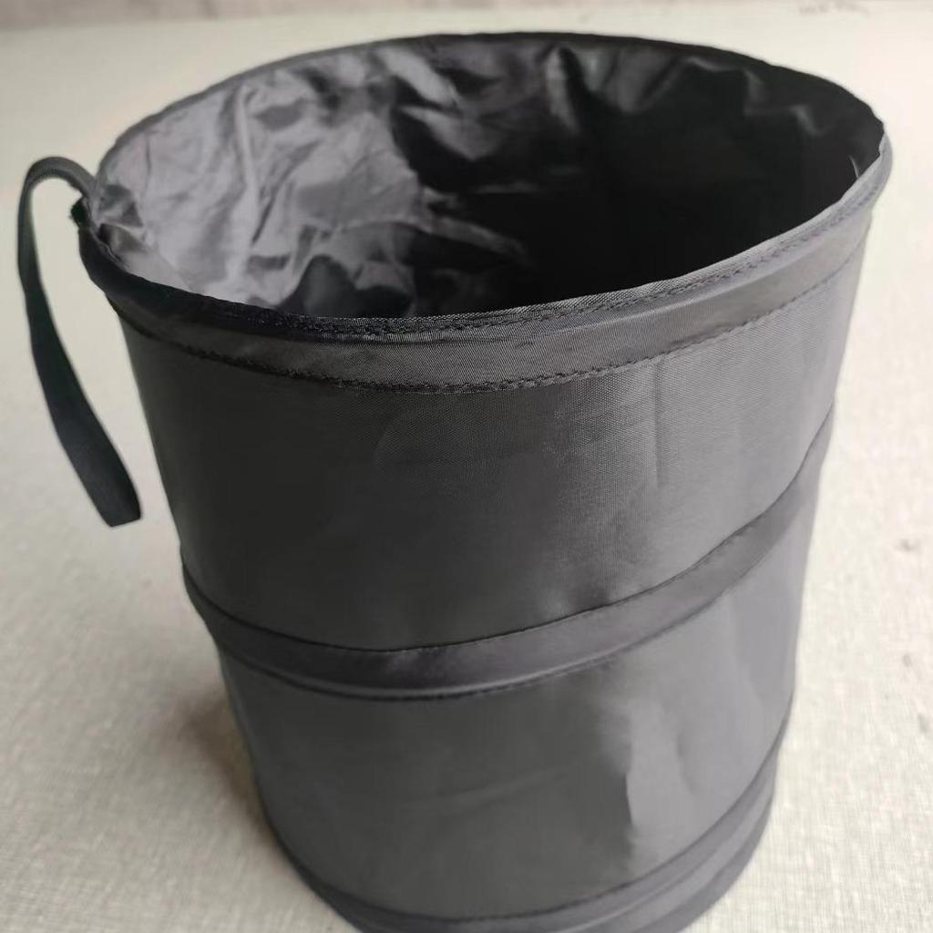 Compact Folding Car Trash Bin & Storage Bucket