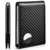 Rfid Airtag Wallets Carbon Fiber Credit Card Holder Bifold Money Bag Id Bank Cardholder Slim Air Tag Wallet for Men Carteiras